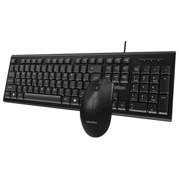  لوحة مفاتيح و ماوس ميشن سلكي - MT-C100-A-UAR - اسود 