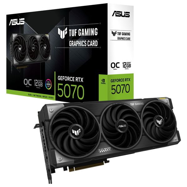 Asus TUF Gaming  RTX 5070 - Gaming Graphics Card - 12GB GDDR7 Graphics Memory - Black