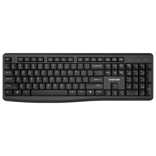 لوحة مفاتيح لاسلكي كانيون - KB-W50 - اسود 