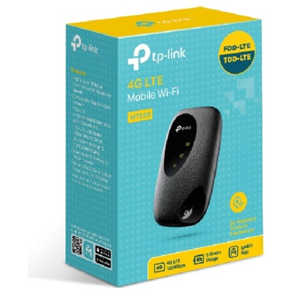  TP-Link M7200 - Mobile Wi-Fi - Black 