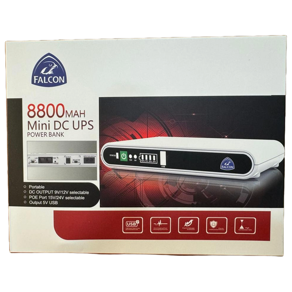  Falcon Mini UPS - 17ً W - White 