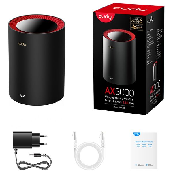  Cudy M3000 - WiFi Range Extender - 1 Pieces 