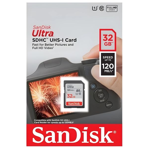  SanDisk SD Card - 32GB - Gray 