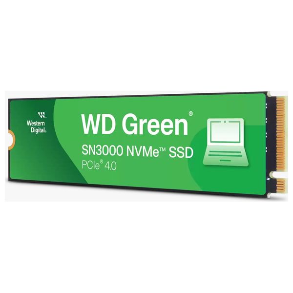 WD Green SN3000 NVMe Internal SSD – Green – 2TB