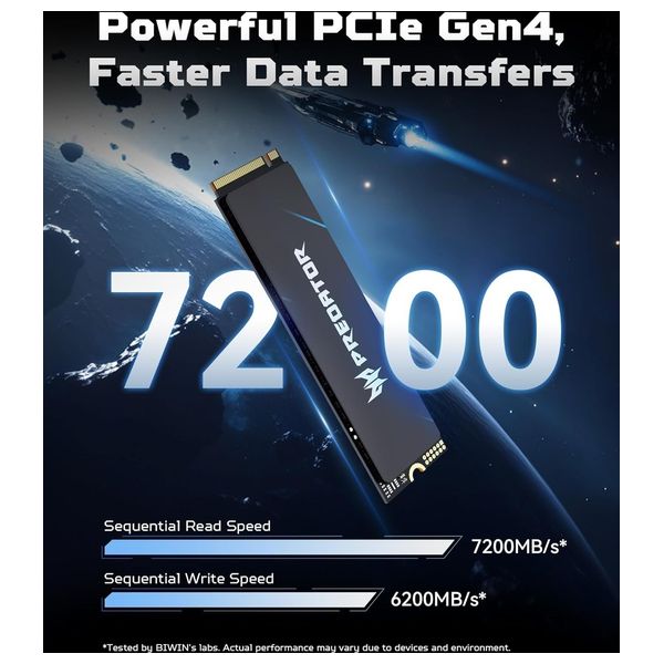  Hard Acer Predator GM6 - M.2 NVMe PCIe Gen4 SSD - 1 TB - Black 