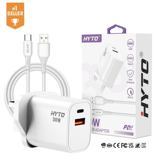 HYTO Y-53 Mobile Charger - 2 Port - 30W - White