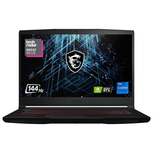  لابتوب ام اس ئاي 15.6-انج - GF63 THIN 11UC - Core i7-11800H - RTX3050-4GB - دوز - 16 كيكابايت/512كيكابايتSSD 