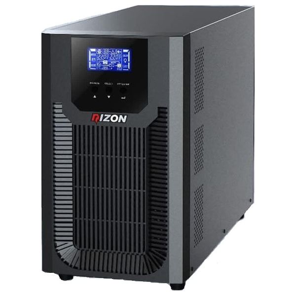 جهاز ريزون يو بي إس (UPS) 1 كيلو فولت أمبير - 900 واط - يحمي الأجهزة الحساسة من انقطاع التيار الكهربائي وتقلبات الجهد - أسود