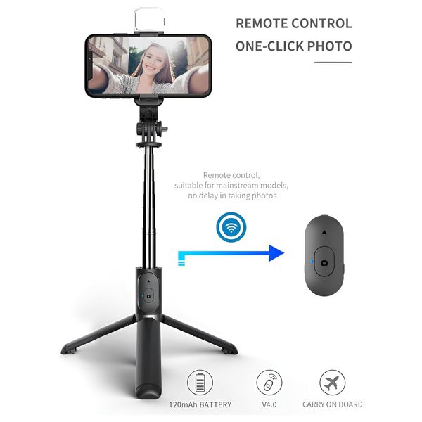  Q02S Selfie Stick - Black 