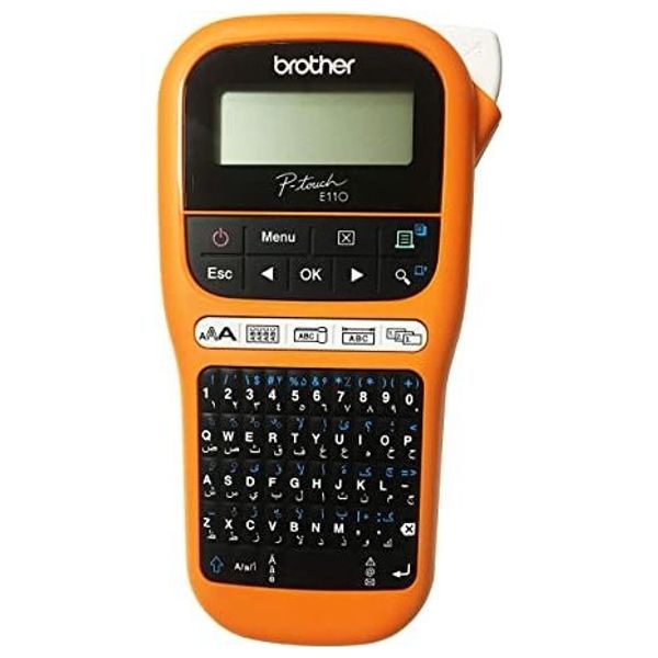 Brother PT-E110VP – Handheld Electrician Label Printer – Orange