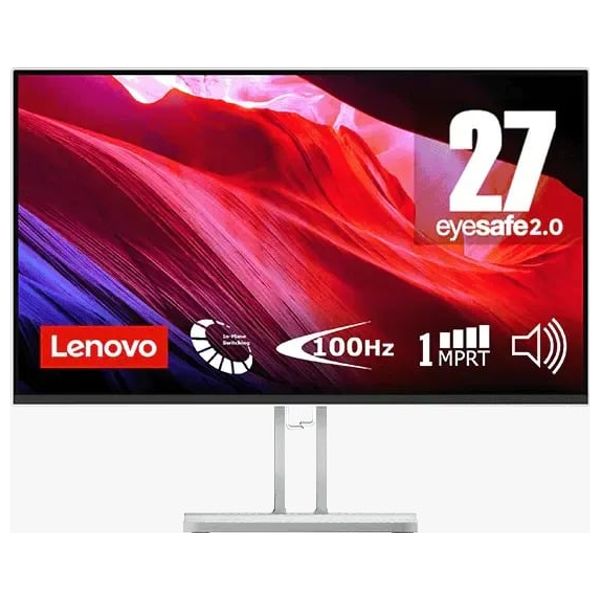 Monitor Lenovo L27i 4A - 27 inch, 100 Hz, FHD - Response Time 1ms - White