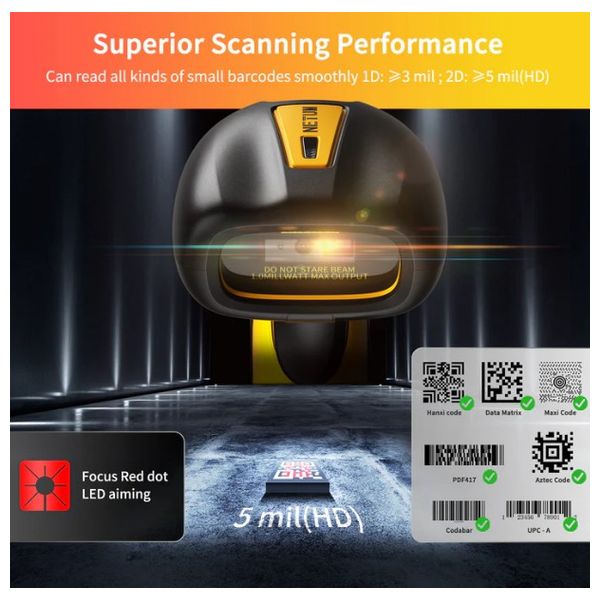 NETUM NT-1202W - Wired and Wireless QR Code Barcode Reader