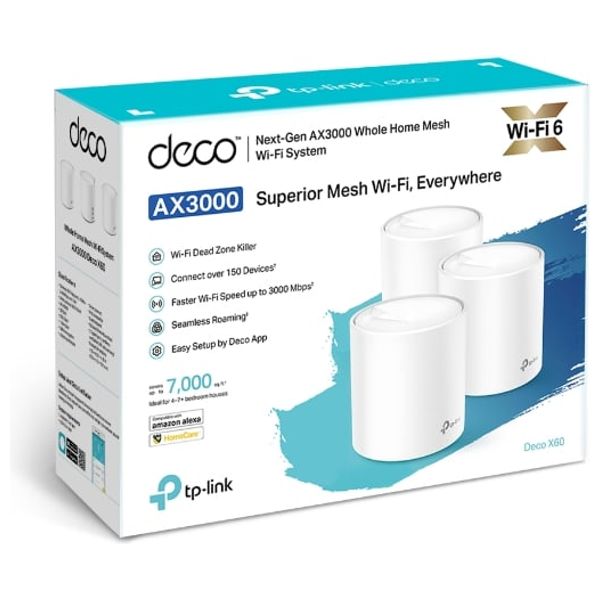  TP-Link Deco-X60 - Wi-Fi Range Extender - 3-Pack 