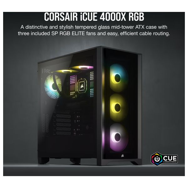  Corsair CC-9011204-WW - Computer Case Tempered Glass 