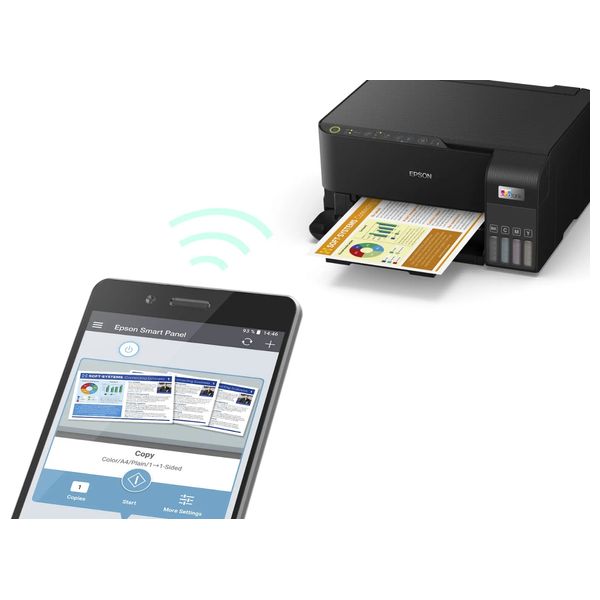  Epson L3550 - Color Inkjet All-in-One Printer - Wifi - Black 