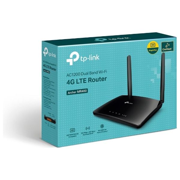  راوتر تيبي لينك - Archer MR400 AC1200 - اسود 