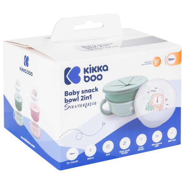  Kikka Boo Snack Bowl 2in1 - Mint 
