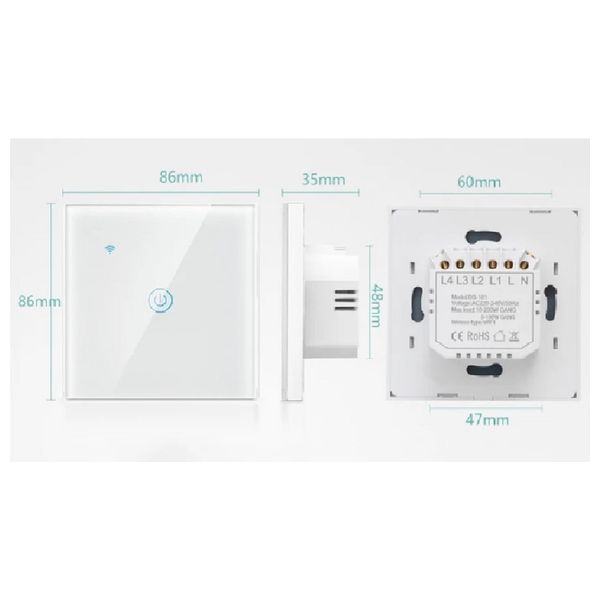  Smart Wall Switch - DS-101- White 