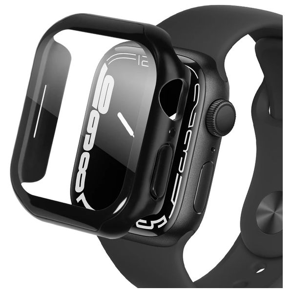  Fashion Case Apple Watch Protective Case - Black 