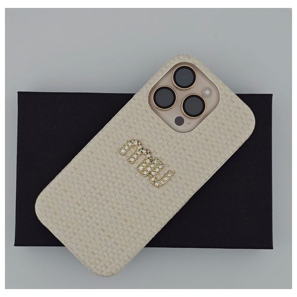  Fashion Case Mobile Cover For iPhone 16 Pro Max – Off-White 