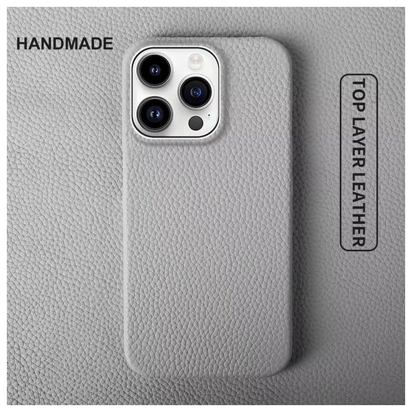  Fashion Case Mobile Cover For iPhone 15 Pro Max - Titanium Gray 