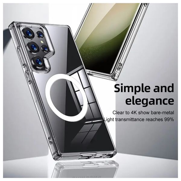  Fashion Case Mobile Cover For Samsung S24 Ultra - Transparent 