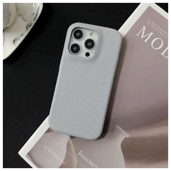  Fashion Case Mobile Cover For iPhone 15 Pro Max - Titanium Gray 