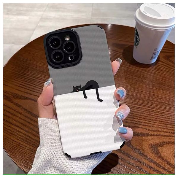  Fashion Case Mobile Cover For iPhone 16 Pro Max - Gray 