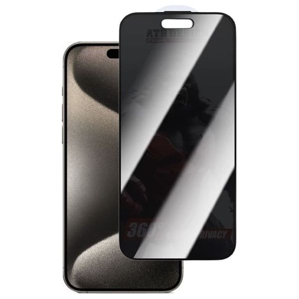  واقي شاشة الخصوصية انفينيتي تك آيفون 15 برو ماكس - أسود 