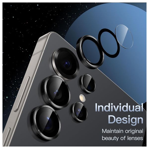  Infinity Tech Camera Protector for Samsung Galaxy S25 Ultra - Titanium Black 