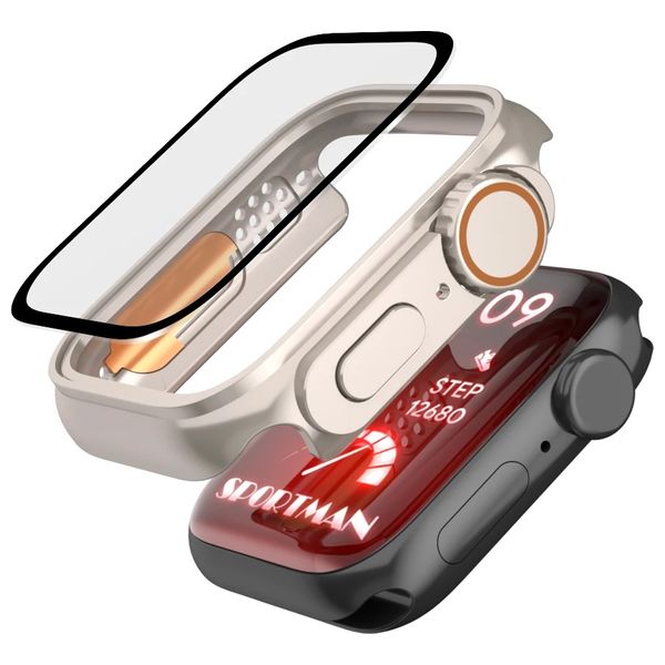  Fashion Case Apple Watch Protective Case - Titanium 