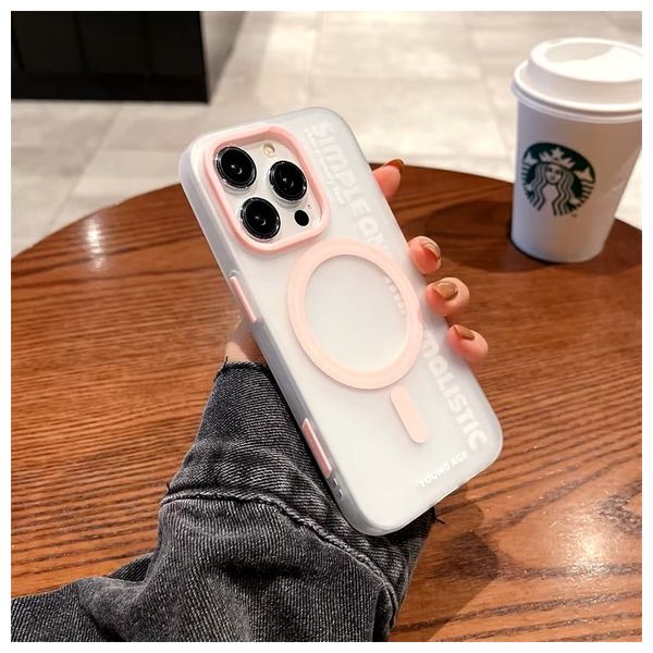  Fashion Case Mobile Cover For iPhone 16 - Pink 