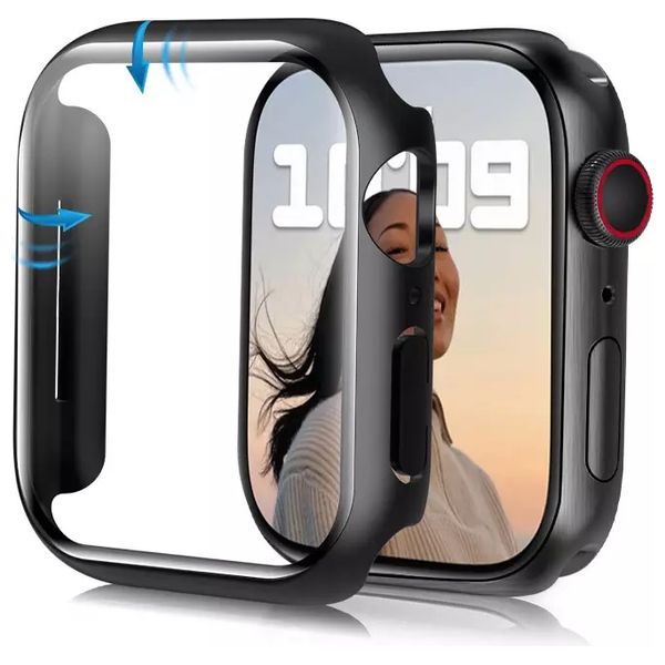  Fashion Case Apple Watch Protective Case - Black 