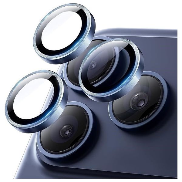  Infinity Tech Camera Protector For iPhone 17 Pro & 17 Pro Max - Deep Blue 