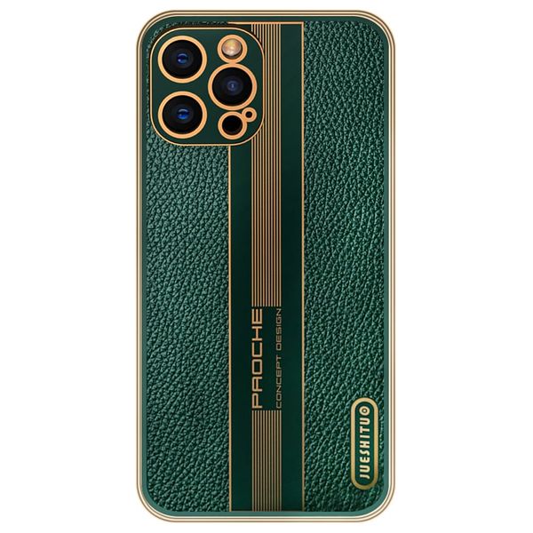  Fashion Case Mobile Cover For iPhone 12 Pro - Green 
