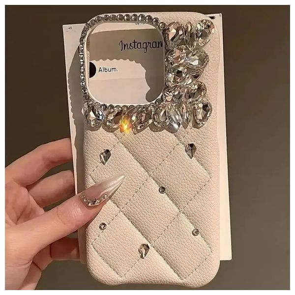  Fashion Case  Mobile Cover For iPhone 16 Pro Max - Off-White 