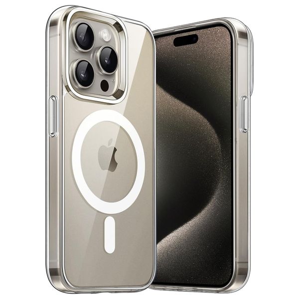  Fashion Case Mobile Cover For iPhone 15 Pro - Transparent 