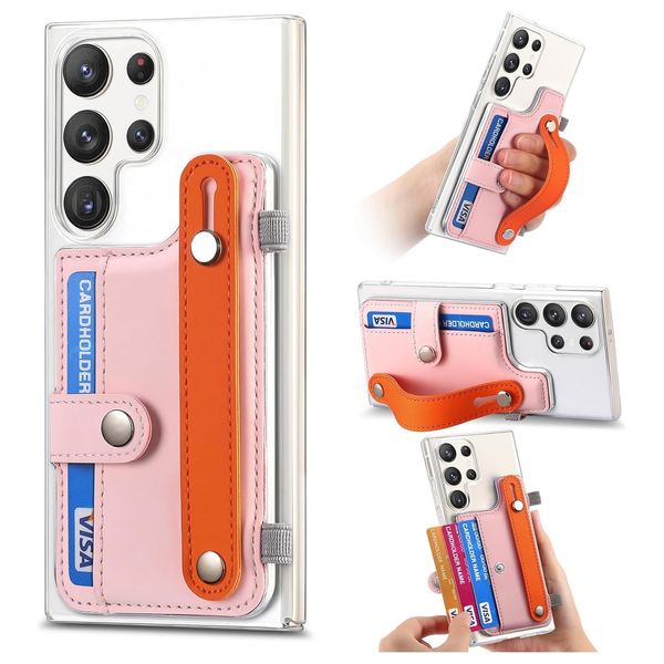  حافظة موبايل فاشن كيس لجهاز سامسونج S24 الترا - وردي 