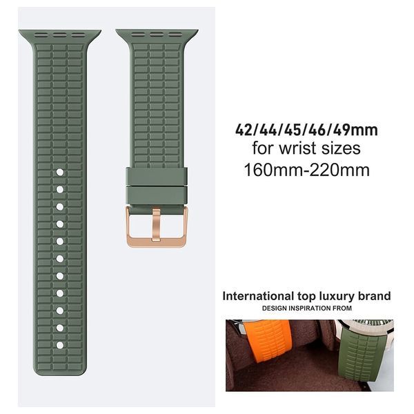  Infinity Tech Sports Silicone Band for Apple Watch - 42/44/45/46/49mm 