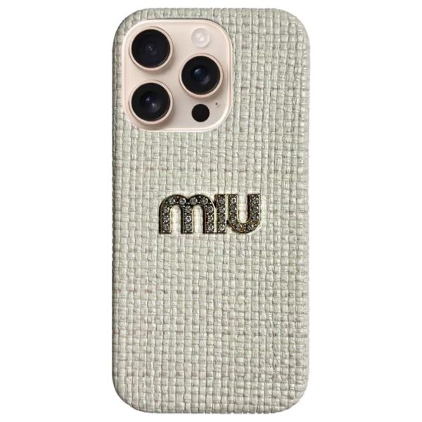  Fashion Case Mobile Cover For iPhone 15 Pro Max – Off-White 