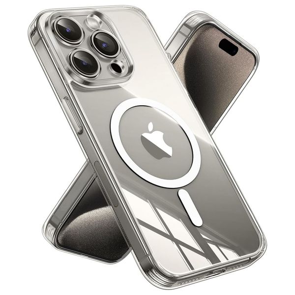  Fashion Case Mobile Cover For iPhone 15 Pro - Transparent 