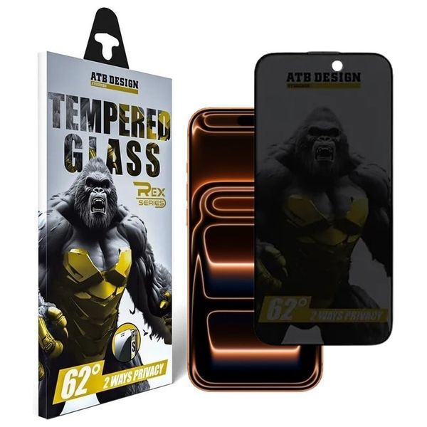  Infinity Tech Privacy Screen Protector for iPhone 17 Pro Max - Black 