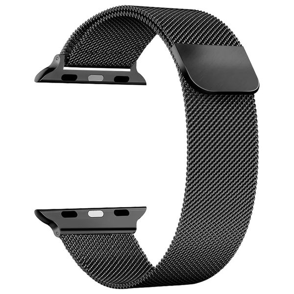  Infinity Tech Stainless Steel Band for Apple Watch - 38/40/41/42mm - Black 