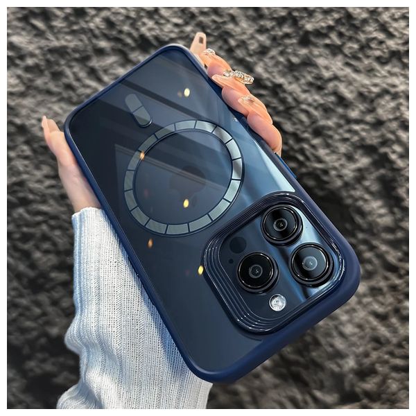  Fashion Case Mobile Cover For iPhone 15 Pro - Blue 