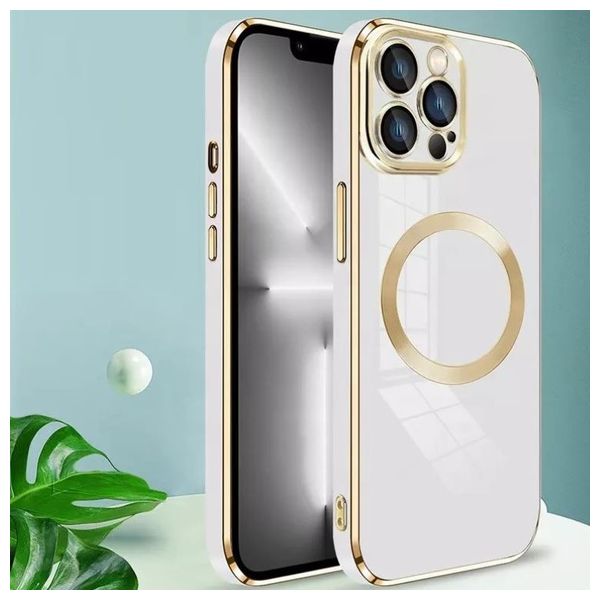  Fashion Case Mobile Cover For iPhone 14 - White 