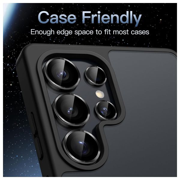  Infinity Tech Camera Protector for Samsung Galaxy S25 Ultra - Titanium Black 