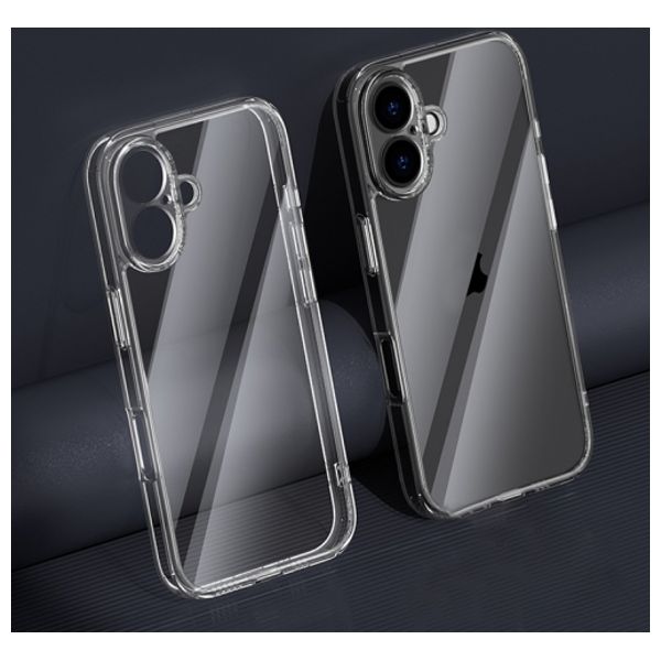  Fashion Case Mobile Cover For iPhone 16 - Transparent 
