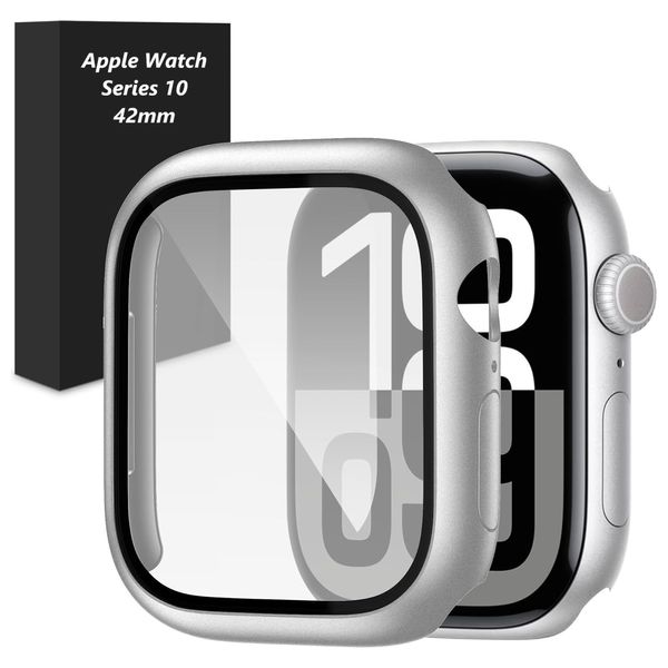  حافظة فاشن كيس لحماية ساعة آبل 10, 42 ملم - فضي 