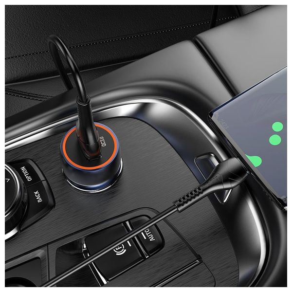  HOCO Z46 - Car Charger 18W & Cable USB-A To USB-C - 1 m - Blue 