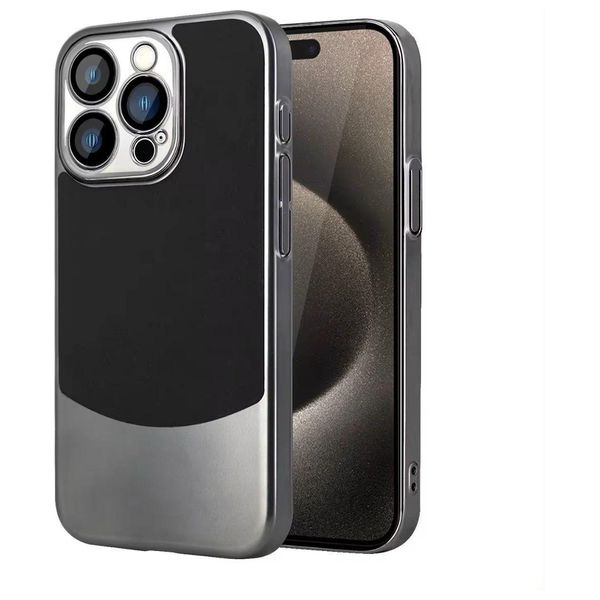  Fashion Case Mobile Cover For 15 Pro Max - Black Titanium 
